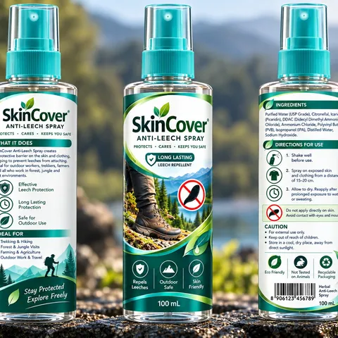 SkinCover® anti-leech spray for trekking and outdoor protection
